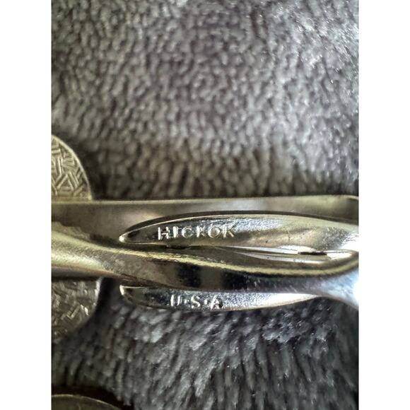 Vintage Hickok Donkey Tie Clip – Silver Tone Enamel Democratic Party Mid Century - Picture 3 of 4